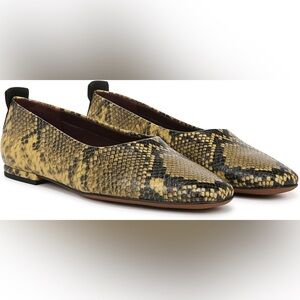 Franco Sarto Women's Vana Ballet Flat in Spiced Pear Snake Size 8.5 BNWOB